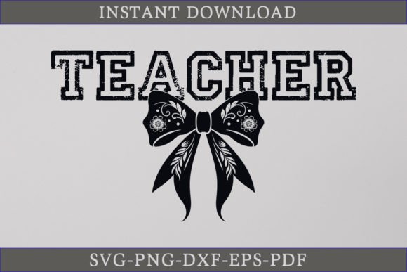 Halloween Teacher SVG Coquette Bow Review