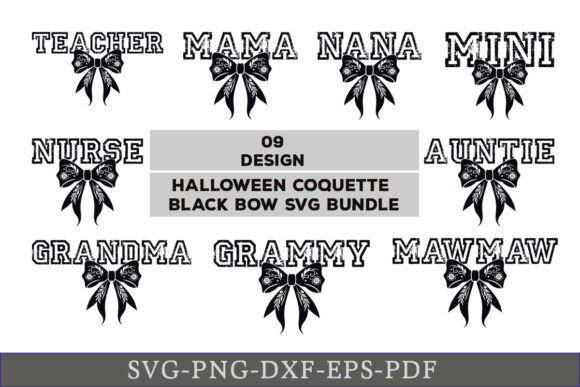 Review: Halloween Coquette Black Bow SVG Bundle