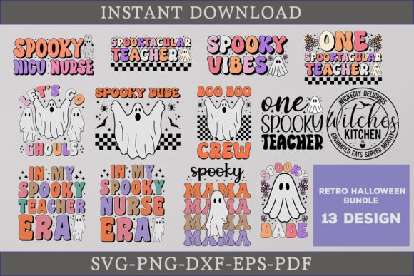 Review: Halloween Retro Spooky Ghost SVG Bundle