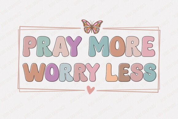 Review: Pray More Worry Less Retro SVG for Embroidery