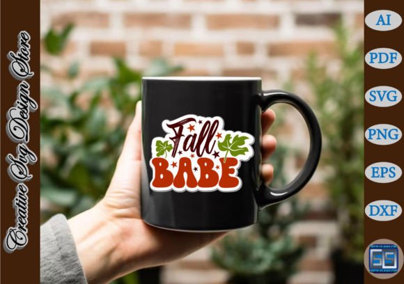 Reviewing Fall Babe Sticker Design for Embroidery